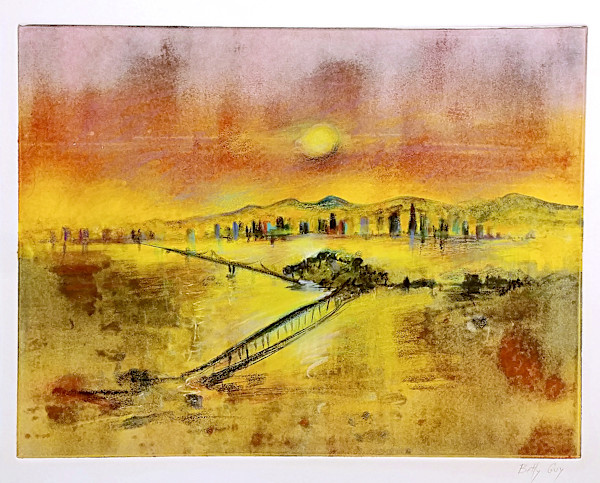 Untitled (from the series of monotypes "San Francisco" and "The City") by Betty Guy