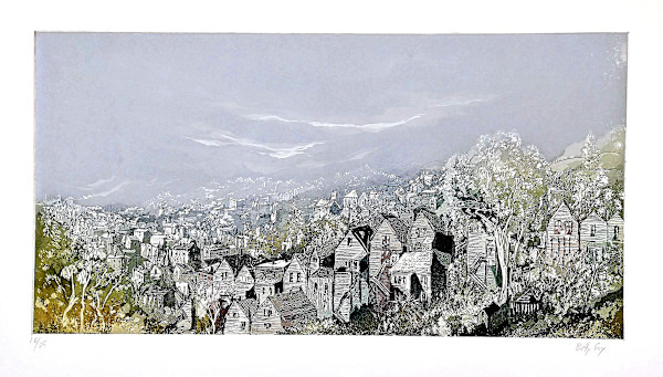 Untitled (from the series of monoprints "San Francisco") by Betty Guy