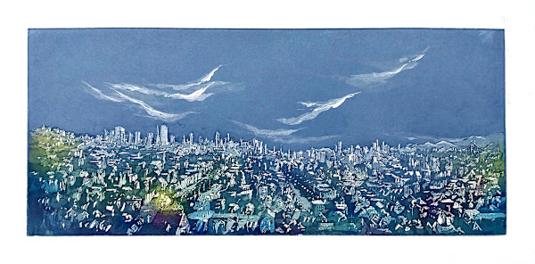 Untitled (from the series of etchings/monoprints "San Francisco-Betty Guy") by Betty Guy