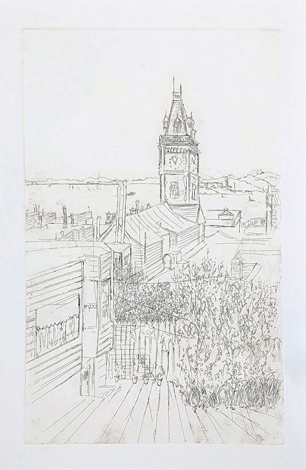 Untitled (from the series of etchings "San Francisco") by Betty Guy