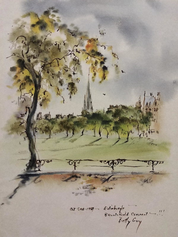 Edinburgh Bruntsfield Crescent by Betty Guy