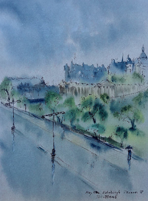 Edinburgh Princes St Scotland by Betty Guy