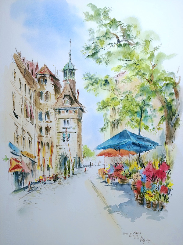 Place du Molard Geneve by Betty Guy
