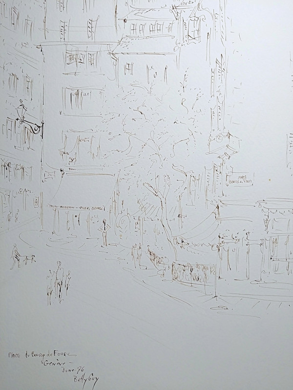 Place du Bourg de FourGeneve by Betty Guy