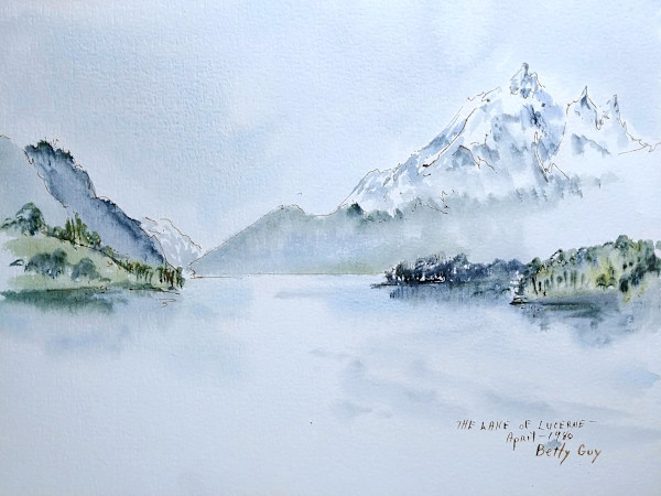 The Lake of Lucerne by Betty Guy