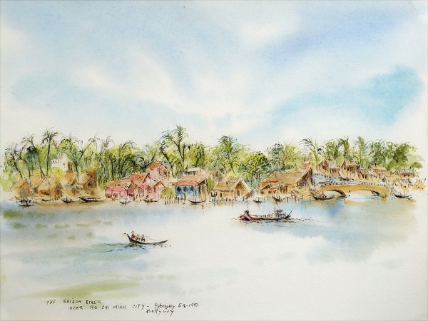 The Saigon River Near Ho Chi Minh City by Betty Guy