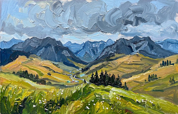 Alps in Spring (Further Out Storm Incoming) by Gilda Kent, Image 2.