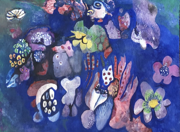 Aquatic 5 (Sea Flowers) by Louise LaBauve (Saxon)
