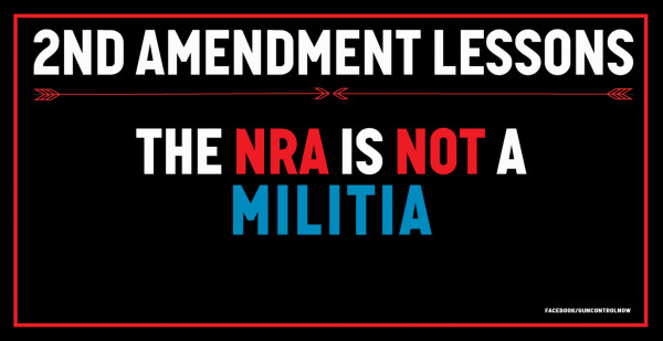 The NRA is not a Militia 2nd Amendment Lessons by Wren Woodward Sarrow
