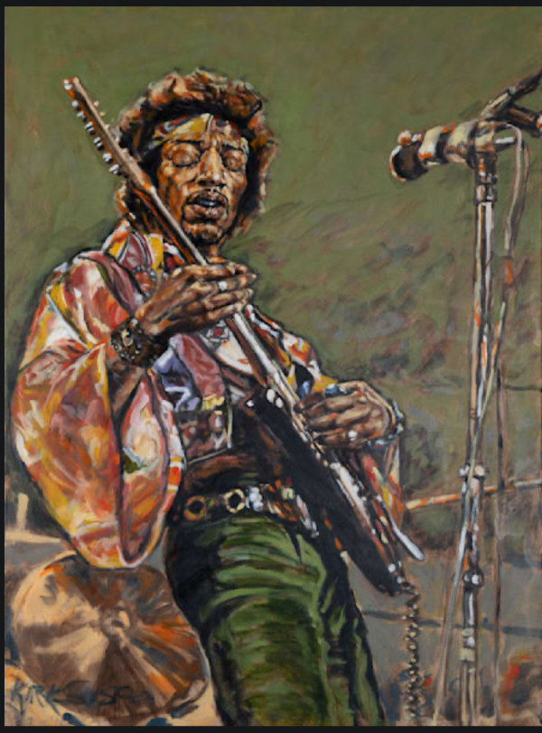 Jimi Hendrix by Kirk Sisco