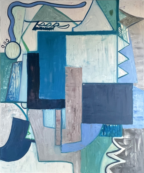 Abstract bankster blue by Marc FERRERO