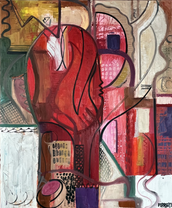 Abstract Heroine red by Marc FERRERO