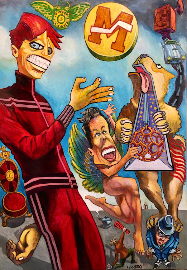 ELON MUSK VS CRYPSTERS by Galerie Marc FERRERO