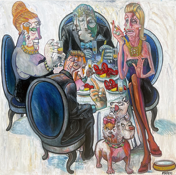 LANGOUSTE ET SOCIETE MULTIFACE A MONTE CARLO by Galerie Marc FERRERO