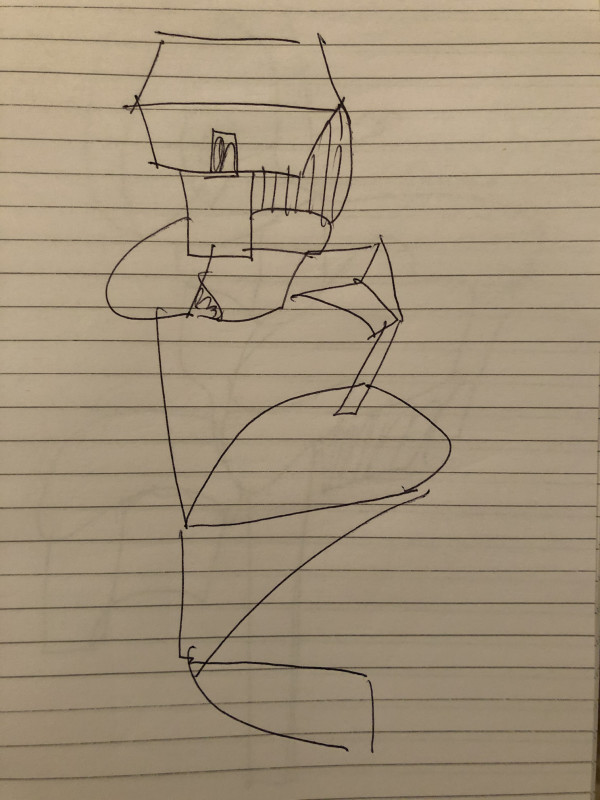 Untitled Pen Sketch by Craig Moran