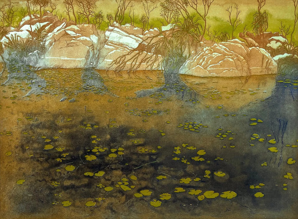 Max Miller - Waterhole at Albinjura, West Gully, 1995-1997 by Max Miller