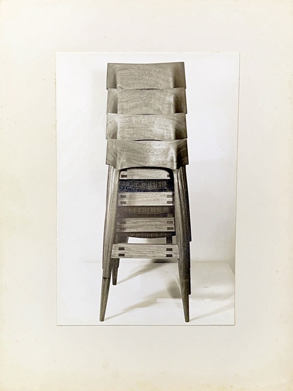 Stackable Chairs /4 pieces by Aaron Rosenstreich, Image 1.