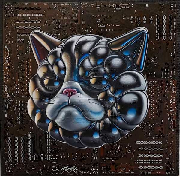 Inflatable Grumpy Cat by Philipp Alexander Schäfer