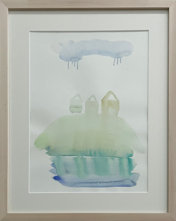 Häuser im Regen I by Klara Landwehr
