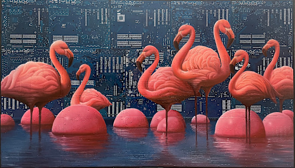 Inflatable Flamingos