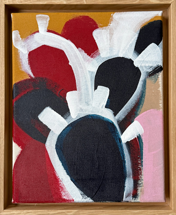 Red and Blue Cacti by Anna Pascher