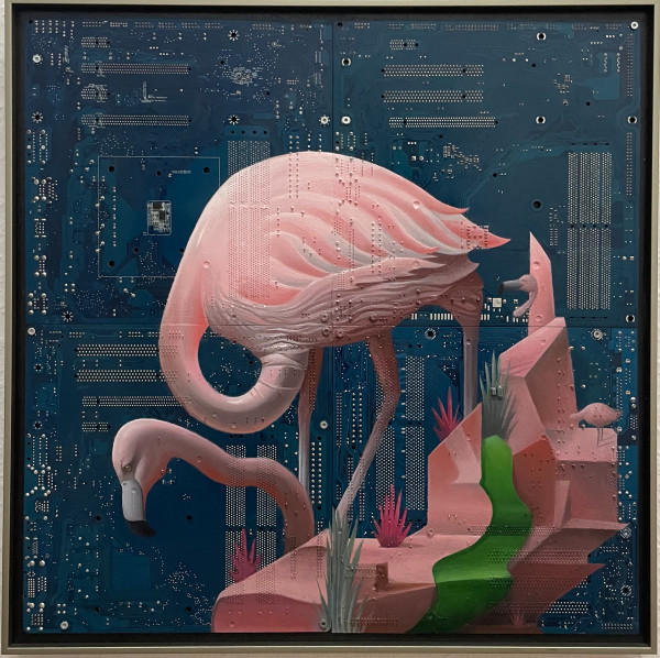Inflatable Flamingo by Philipp Alexander Schäfer