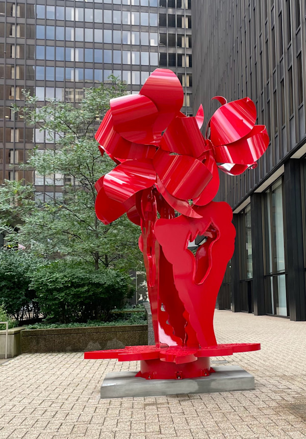 Red Lily Tree of Liberty by Ruth Aizuss Migdal