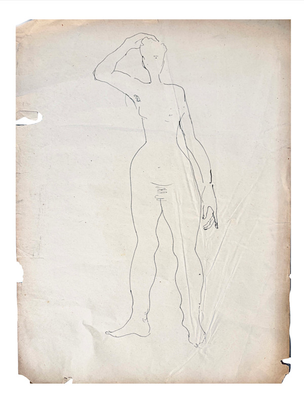 Early Figure Drawing #13 by Ruth Aizuss Migdal, Image 2.