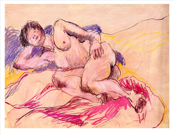 Laying Down Female Figure #23 by Ruth Aizuss Migdal, Image 11.