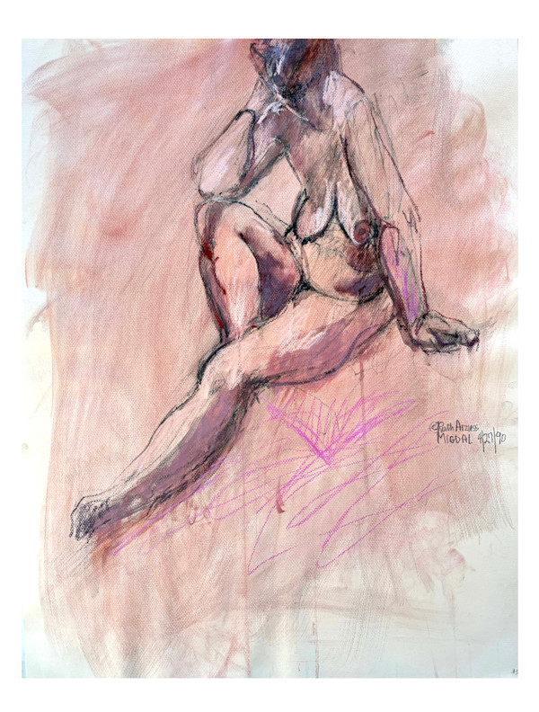 Seated Figure #35 by Ruth Aizuss Migdal, Image 3.