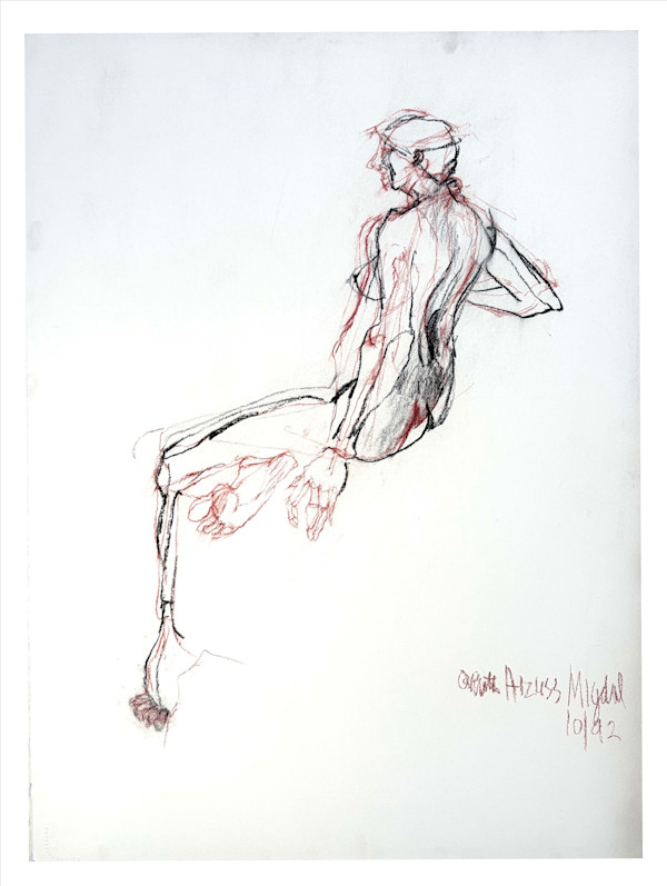 Backview Seated Lady #39 by Ruth Aizuss Migdal, Image 7.