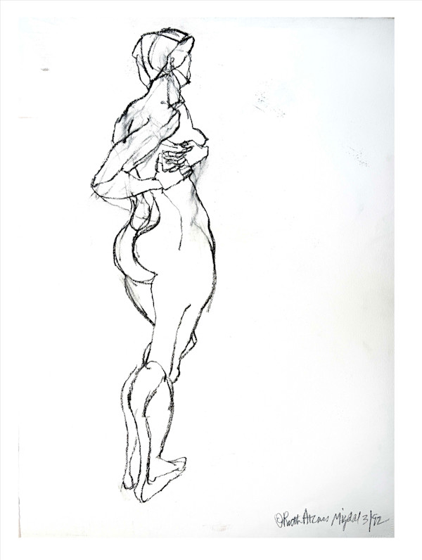 Double Sided Drawing  #59 by Ruth Aizuss Migdal
