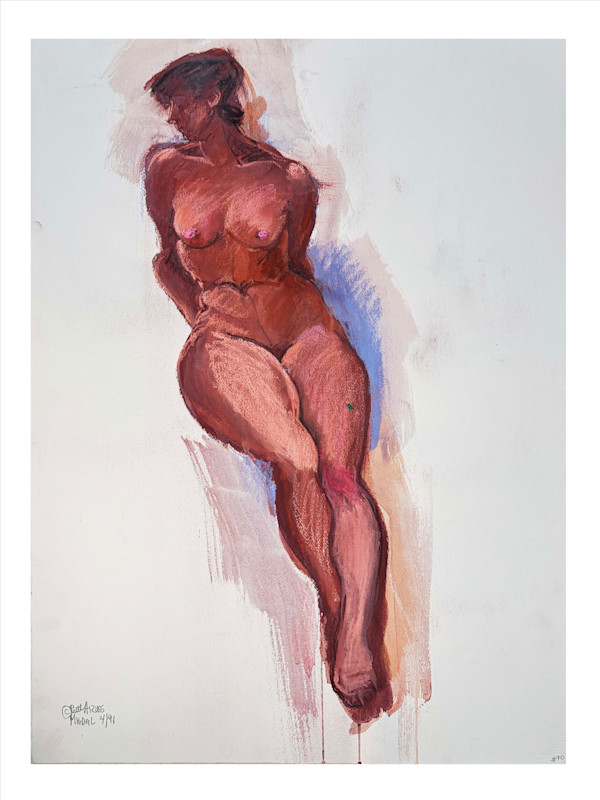 Pastel Figure #70 by Ruth Aizuss Migdal