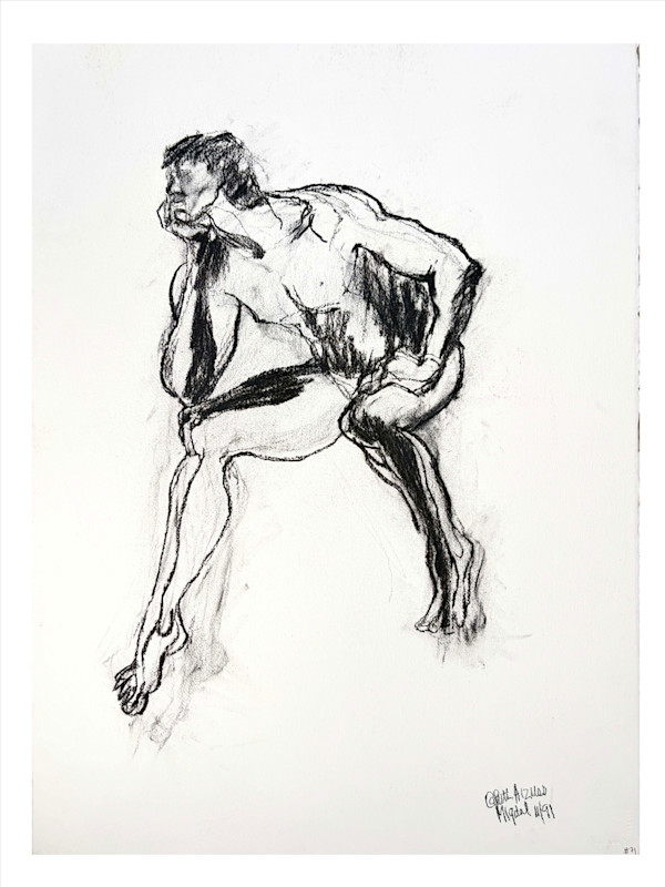 Double Sided Drawing Men and Woman #71 by Ruth Aizuss Migdal