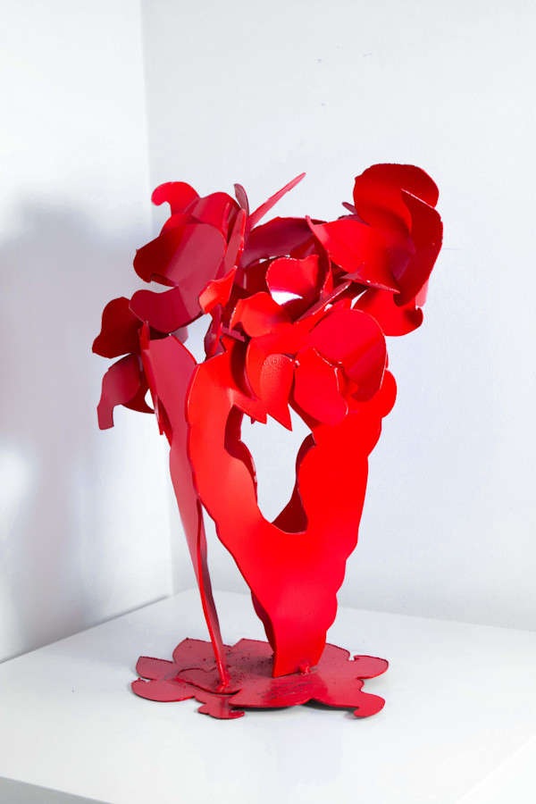 Maquette of Red Lilly Tree Of Liberty by Ruth Aizuss Migdal, Image 1.