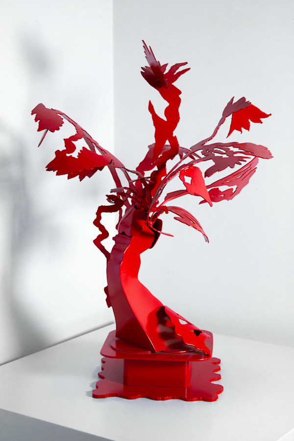 Red Flowers by Ruth Aizuss Migdal, Image 1.