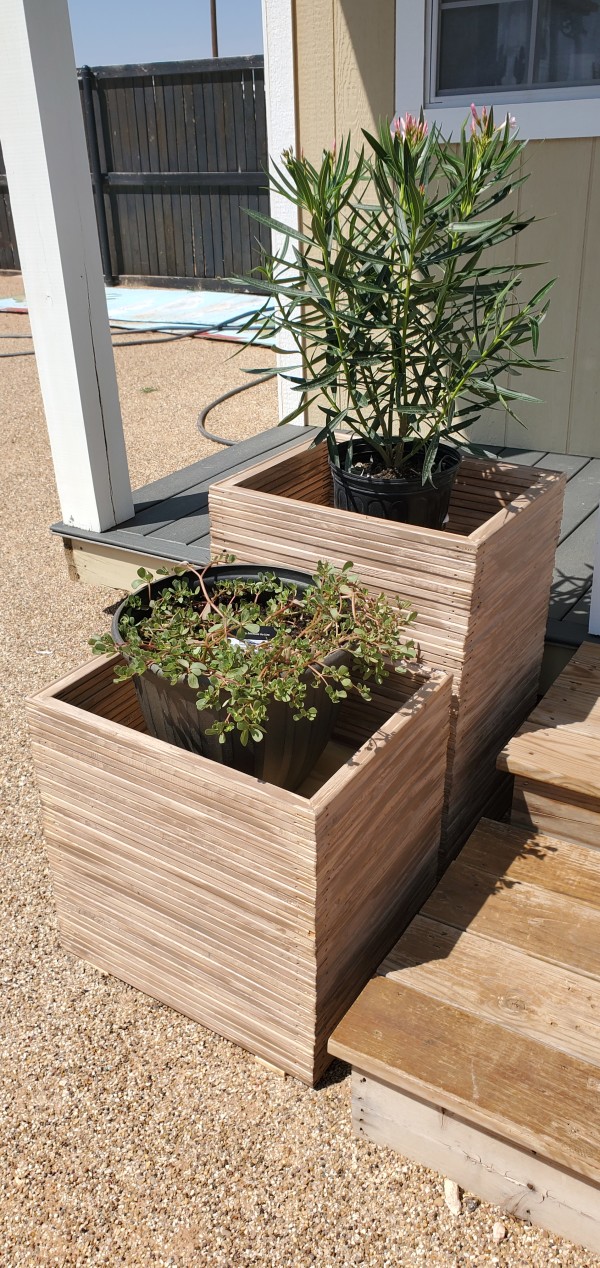 Decorative Planters Set - Taupe by Hayley Kathleen Burton