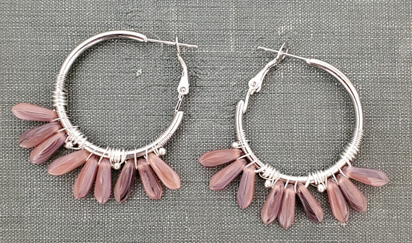 Wild Feather Wind Mauve by Hayley Kathleen Burton