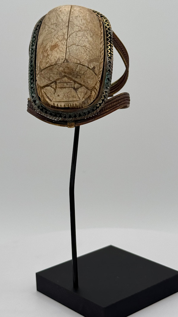 Egyptian Hieroglyphic Scarab Bangle