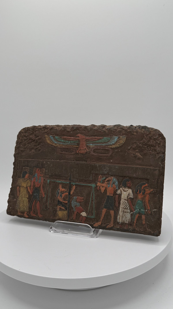 Egyptian Heavy Stone Hieroglyphic Plaque 664-332 BC