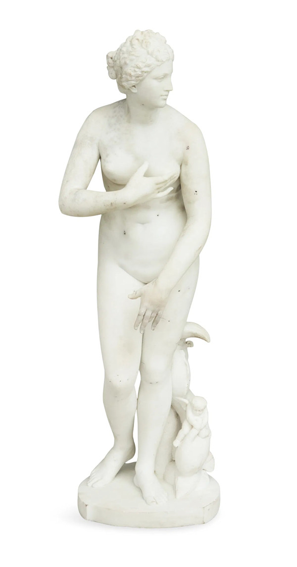 Italian Marble Statue of the “Venus de Medici, Image 4.