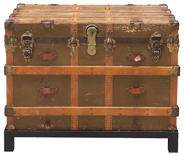 Large Steamer Trunk, Image 6.