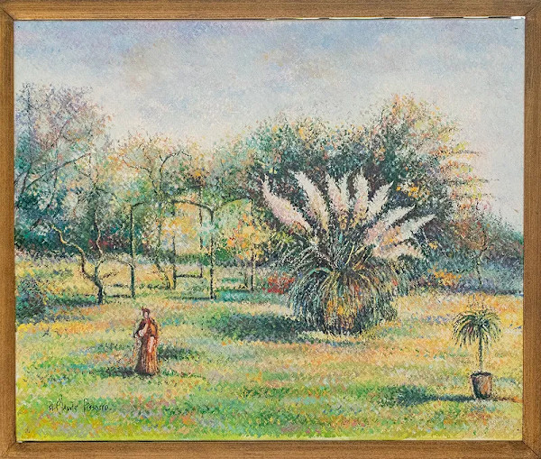 Madame Guillmette Au Jardin De Marras by Hugues Claude Pissarro