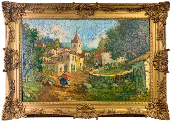 “Spanish Village Afternoon Repose” by H.G. Miller