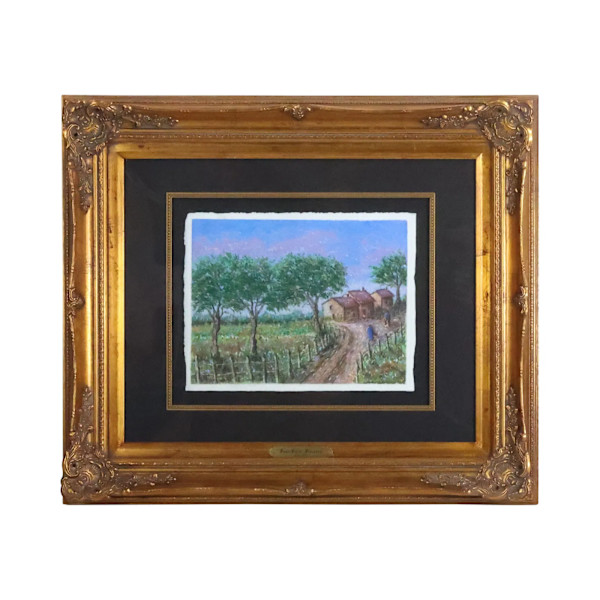 French Landscape with Cottager "Le Tour" by Paul-Emile Pissarro