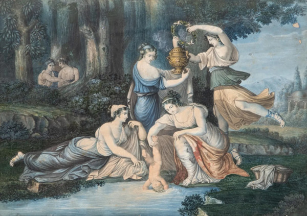 “ Thetis plunging Achilles into the waters of the Styx “