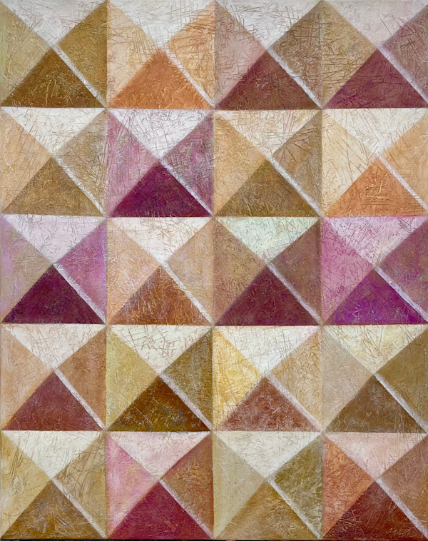 Diamond Composition - Sienna/Magenta by Francesca Sganzerla, Image 1.