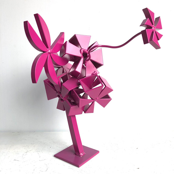 fuschia  ikebanish by Vivien  Abrams Collens