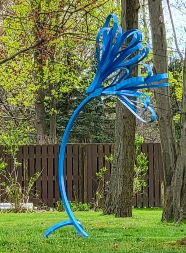 Blue Squirt. 2023. by Vivien  Abrams Collens