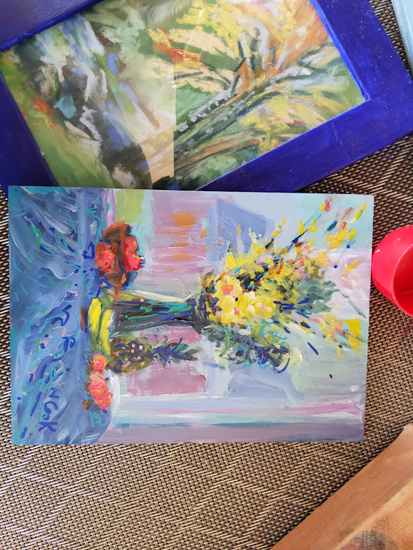 Small Blue Bouquet by Nanci Cook, PAC, Image 2.